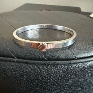 Kate Spade Silver Bracelet with Heart Charm